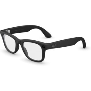 Ray-Ban Wayfarer Gen 2 Smart Glasses, Matte Black / Clear Lens