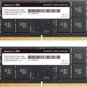 TEAMGROUP Industrial 32GB (2x16GB) DDR5 5600MHz Laptop RAM Kit