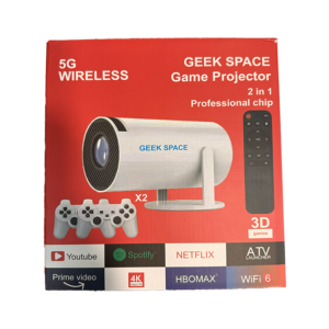 Geek Space 5G Wireless Projector with Built-in Games