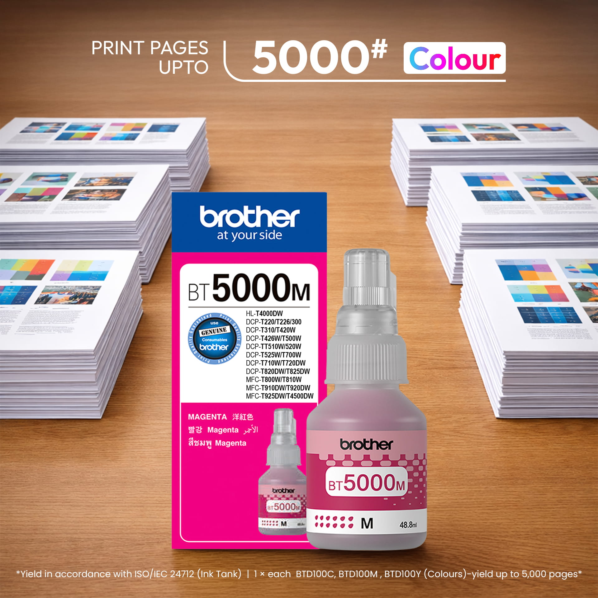 Brother BT-5000M Magenta Ink Bottle 48.8ml (BT-5000M) - Image 2