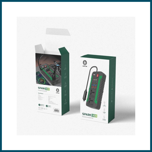 Green Lion Spark 300 Power Inverter 300W Black - Image 2