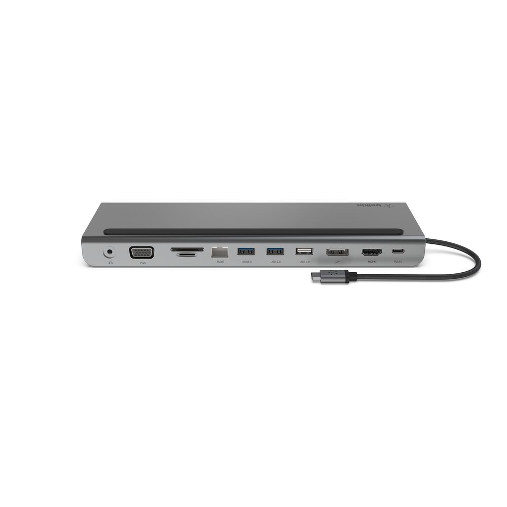 Belkin CONNECT 11-in-1 USB-C Multiport Dock and Stand Grey - Image 2