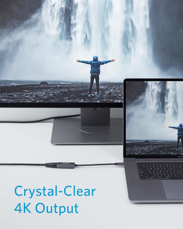 Anker USB-C to HDMI Adapter Gray - Image 2