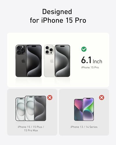 Anker iPhone 15 Pro Clear Magnetic Phone Case