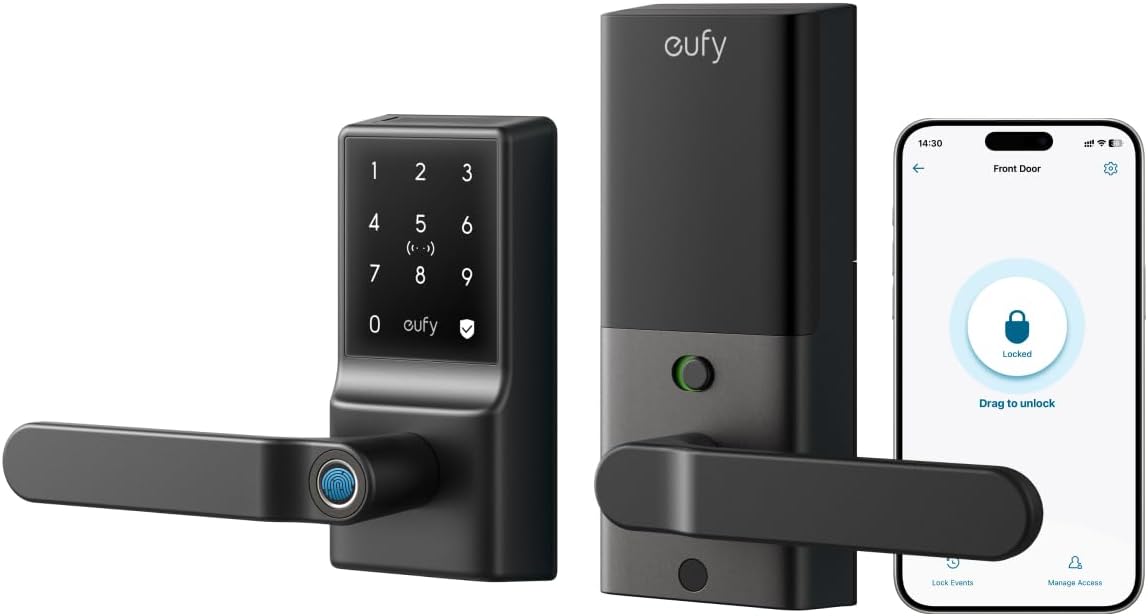 Eufy Smart Lever Lock C33 Black - Image 2
