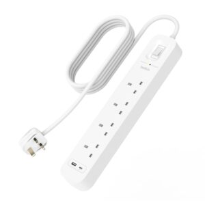 Belkin Power Strip Surge Protector 4 Output 525J 18W USB A+C