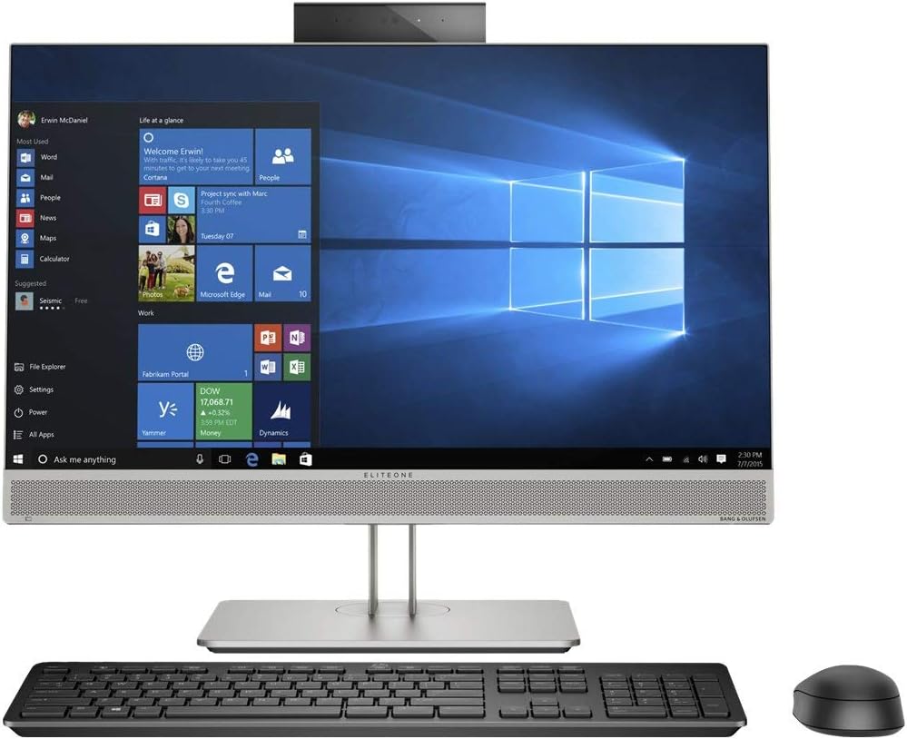 HP EliteOne 800 G5 All-in-One Core i5-9th Gen 8GB RAM 256GB SSD 24" Touchscreen (Ex-UK)