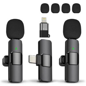 Wireless Lapel Microphone for Phones