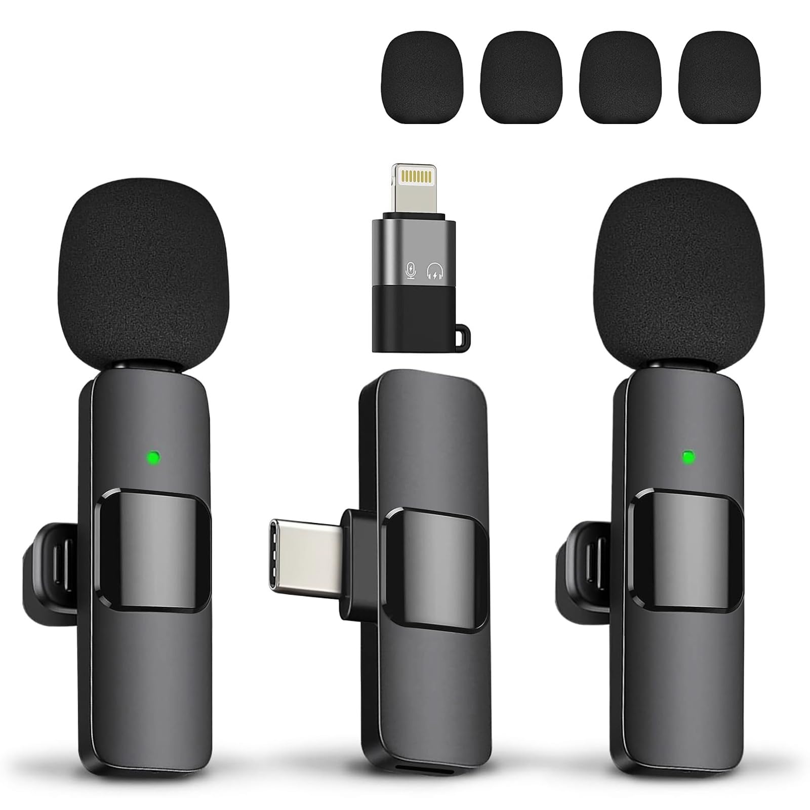 Wireless Lapel Microphone for Phones