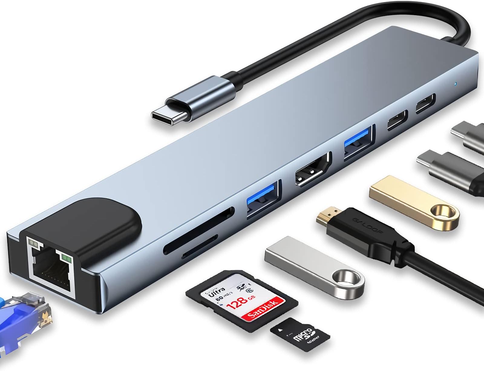 USB-C 8-in-1 Multiport Adapter