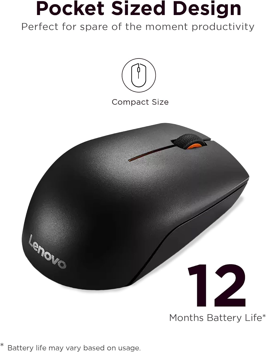 Lenovo 300 Wireless Mouse - Image 2