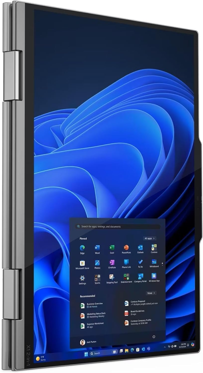 Lenovo ThinkPad X1 2-in-1 Gen 10 Aura Edition Intel Core Ultra 7 268V vPro 32GB RAM 1TB SSD 14″ WUXGA Touchscreen with Pen (21NU003KUS) - Image 3