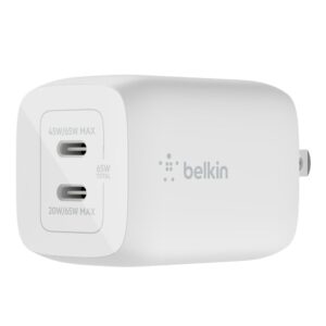 Belkin Dual 65W USB-C PD GaN Wall Charger with PPS
