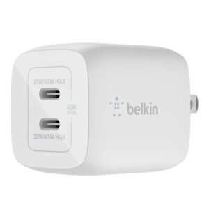 Belkin Dual 45W USB-C PD GaN Fast Charger with PPS