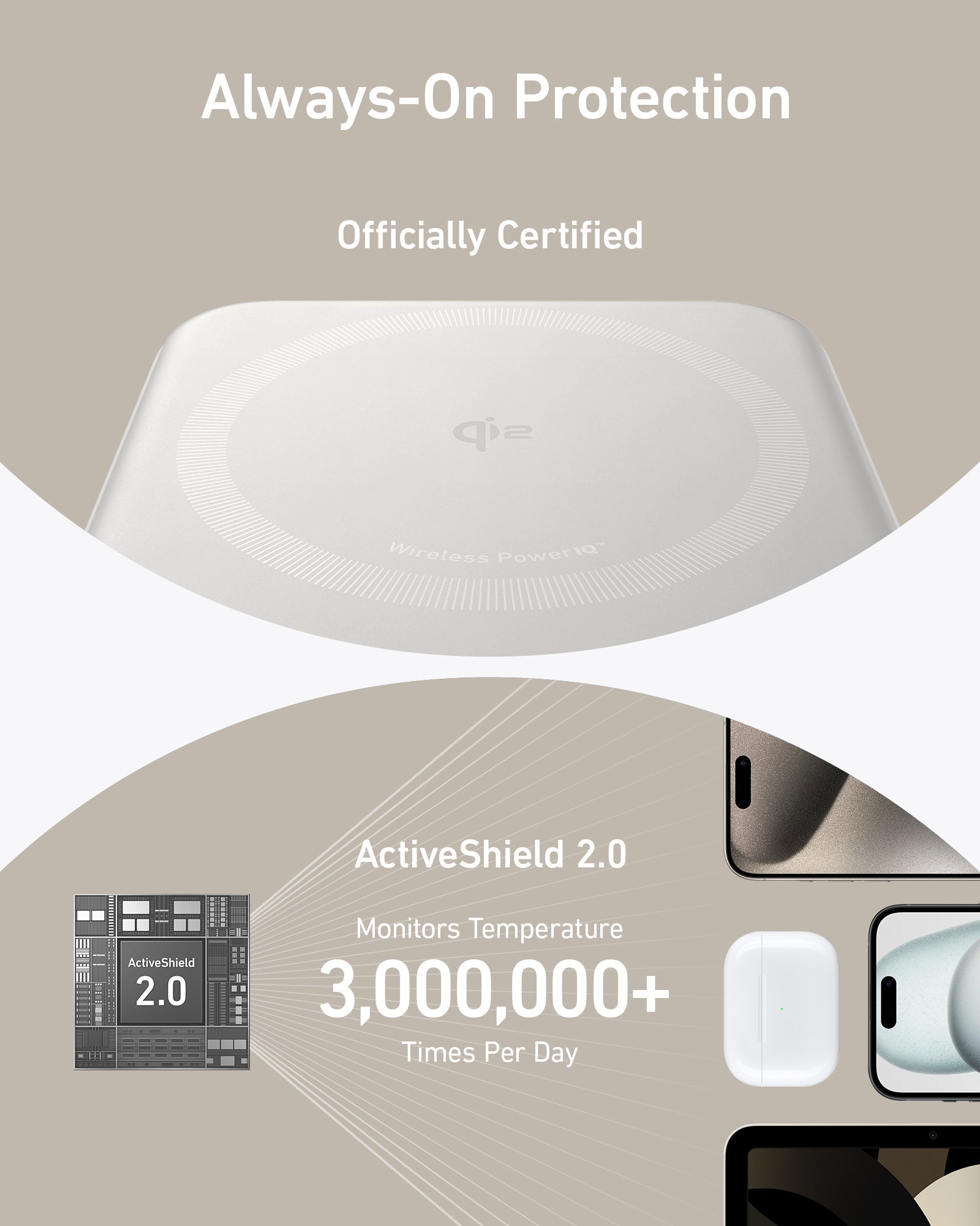 Anker Maggo Power Bank (10K, Magnetic Wireless) White - Image 4