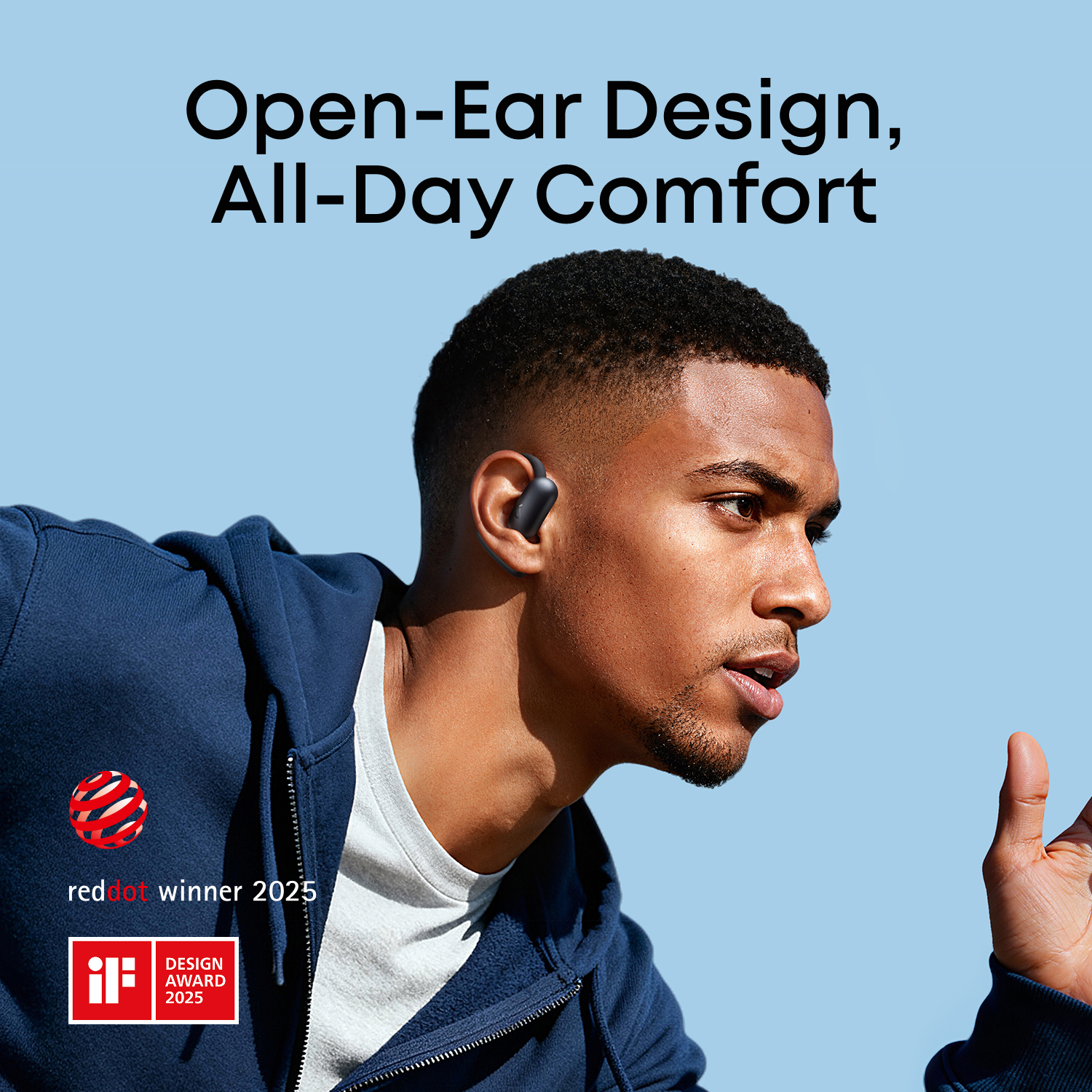 Soundcore Aerofit 2 Earbuds (AI Assistant) Black - Image 2