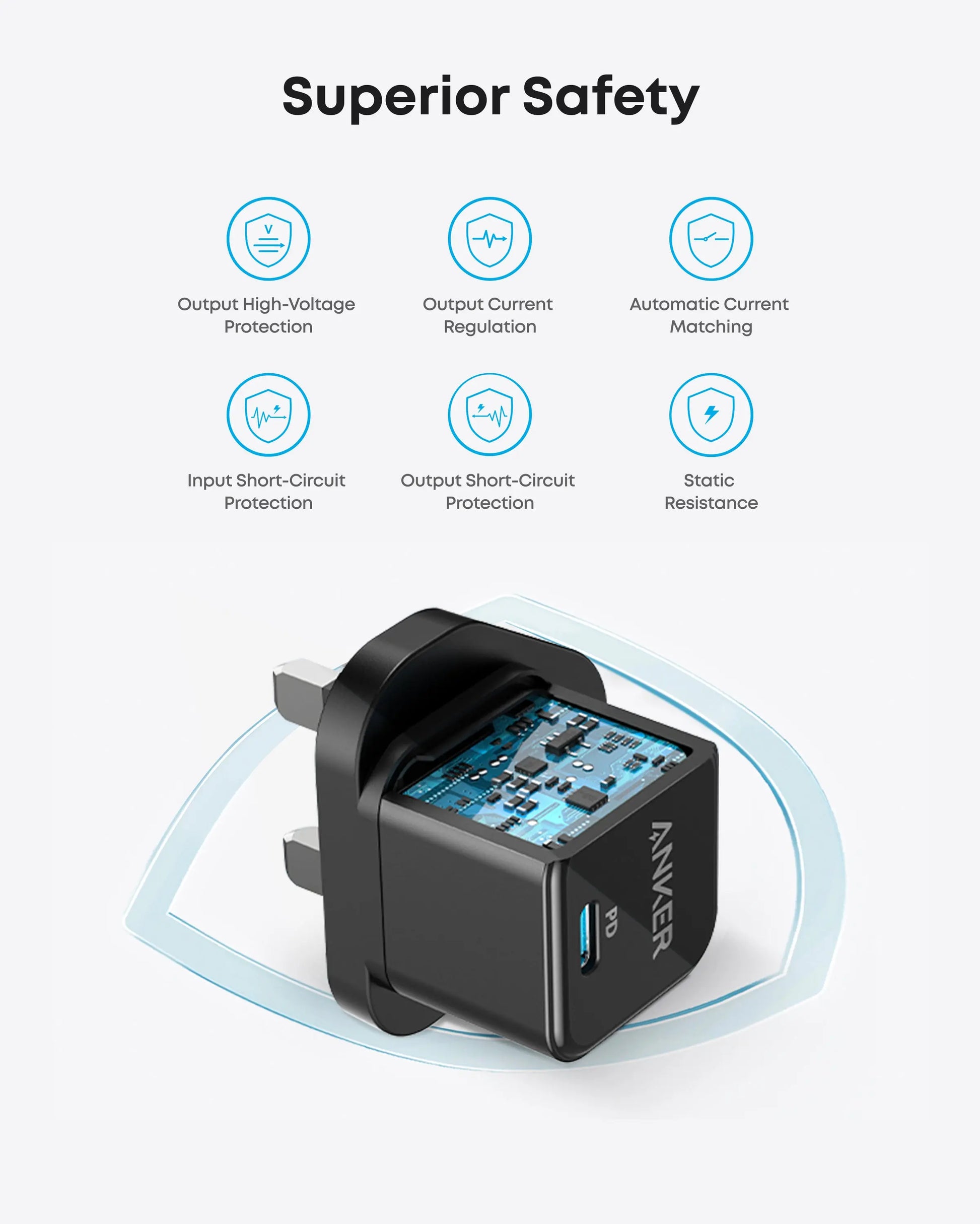 Anker PowerPort III 20W Cube Black - Image 3