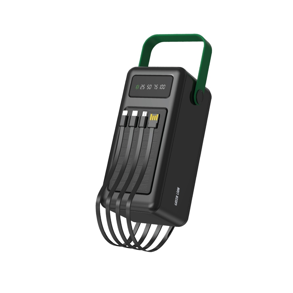 Green Lion Solar Max 80000mAh Power Bank Black
