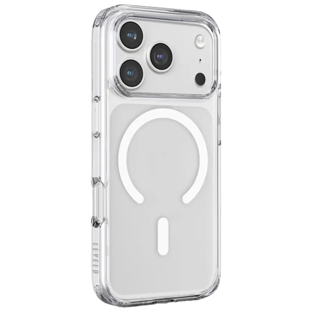 Levelo Clara MagSafe TPU PC Case For iPhone 17 Transparent