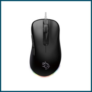 Porodo Gaming BlackHawk Wired Mouse 3389 with TTC Switch Black